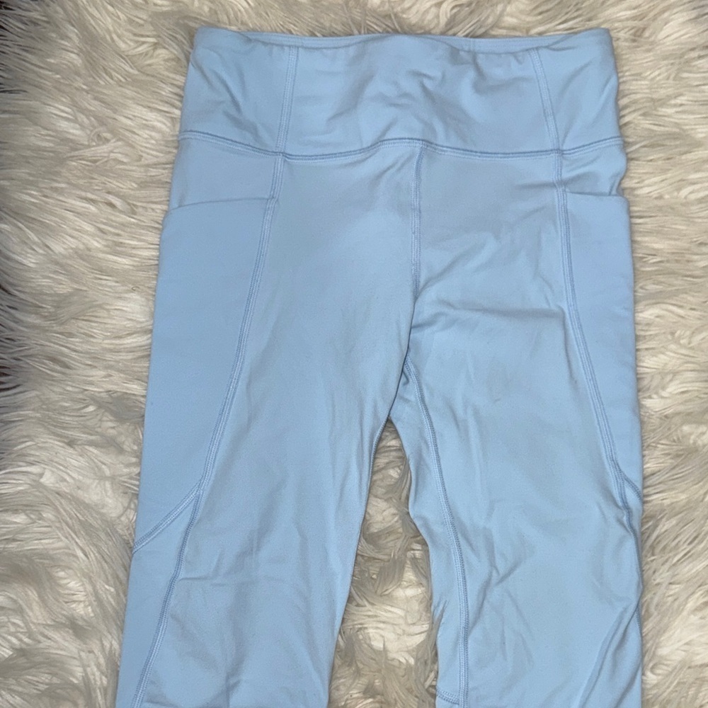 Trendy Light Blue Athleta Leggings